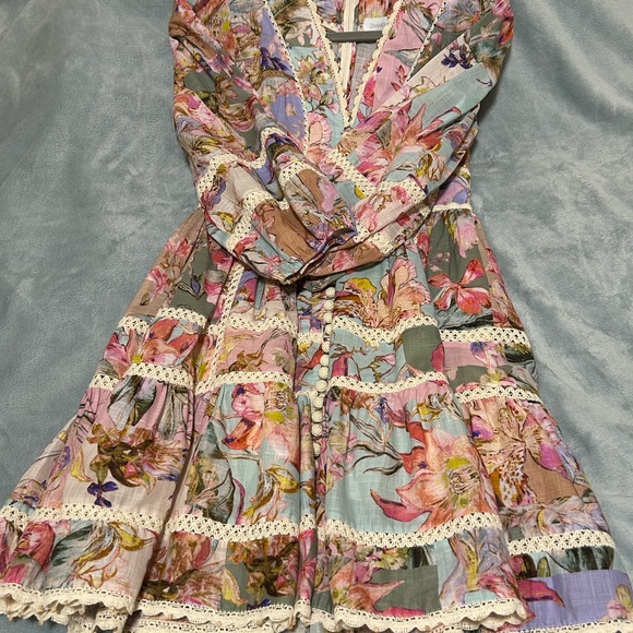 Zimmermann Dresses & Skirts - Zimmermann Floral Patchwork Mini Dress - Multicolor